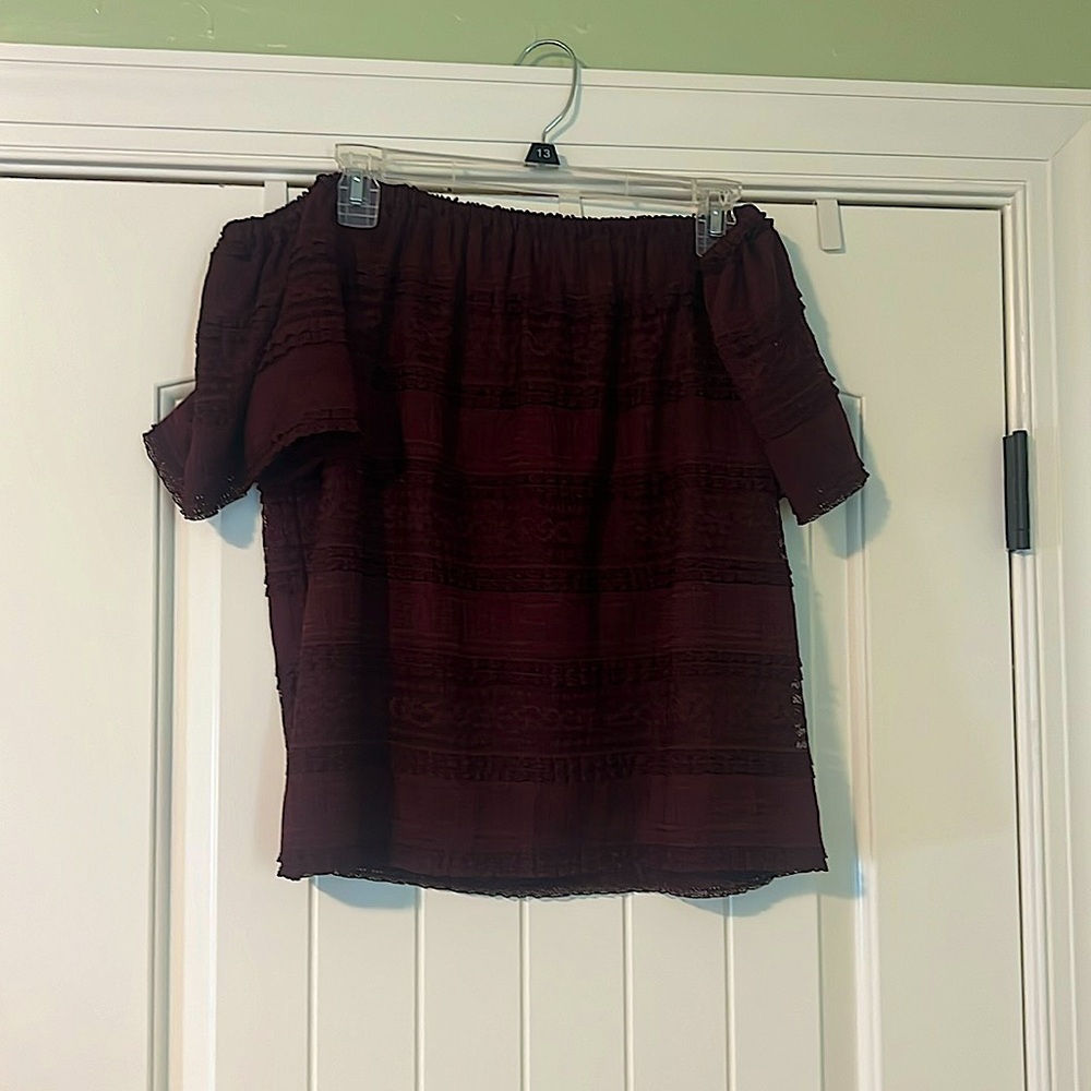 Lace Off the Shoulder Shirt